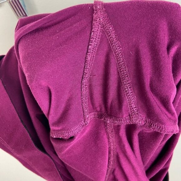 Ivy Park Burgundy Purple Logo Leggings Size Medium Beyoncé High Rise Tights Pink - Picture 9 of 15